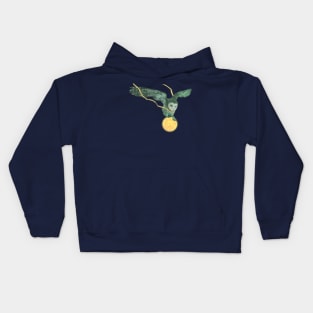 Owl and moon Kids Hoodie